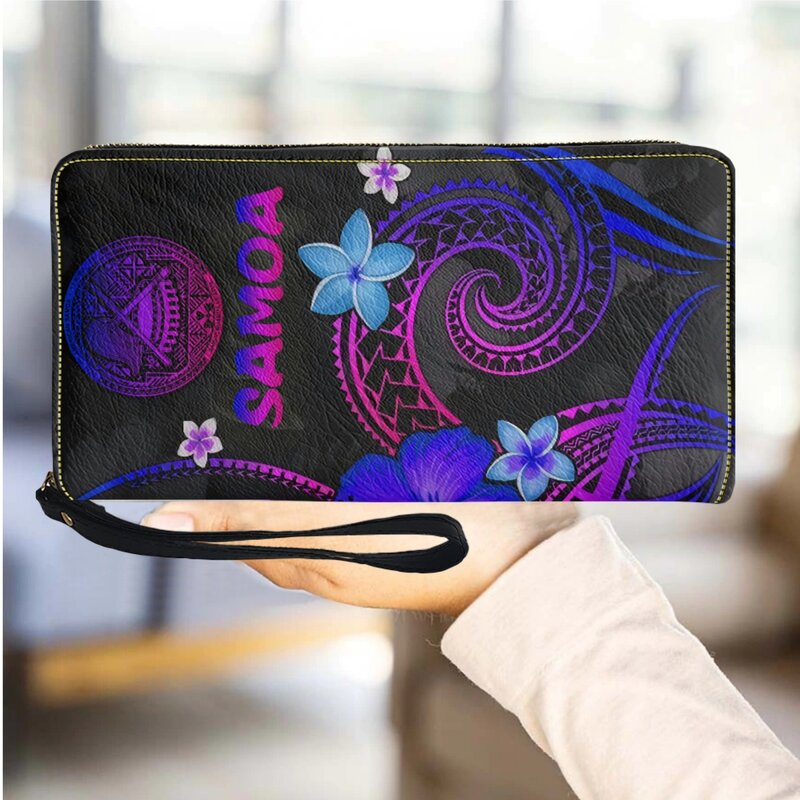 Bolsa luxuosa de couro PU para mulheres, tribo polinésia com design tartaruga marinha, bolsa de viagem para meninas