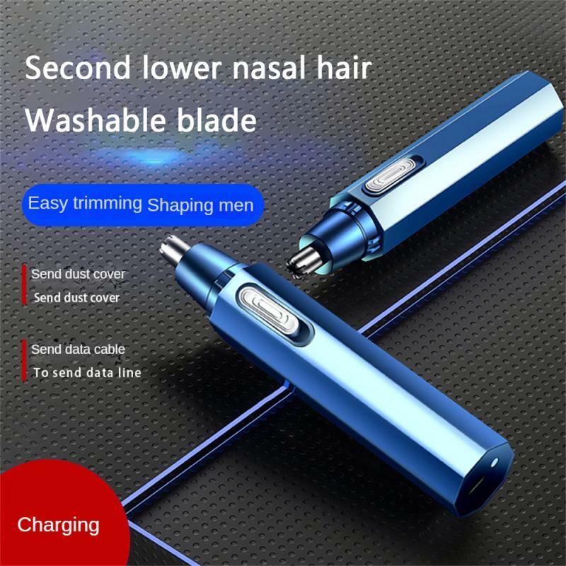 Electric Nose Hair Trimmer For Men USB Rechargeable Nose Hair Clippers Portable Ear Hair Removal Multi-kinetic Shaving Tools