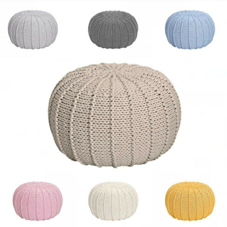 Nordic Style Hand-woven Lazy Sofa Round Sitting Pier Small Apartment Living Room Balcony Bedroom Bean Bag Home