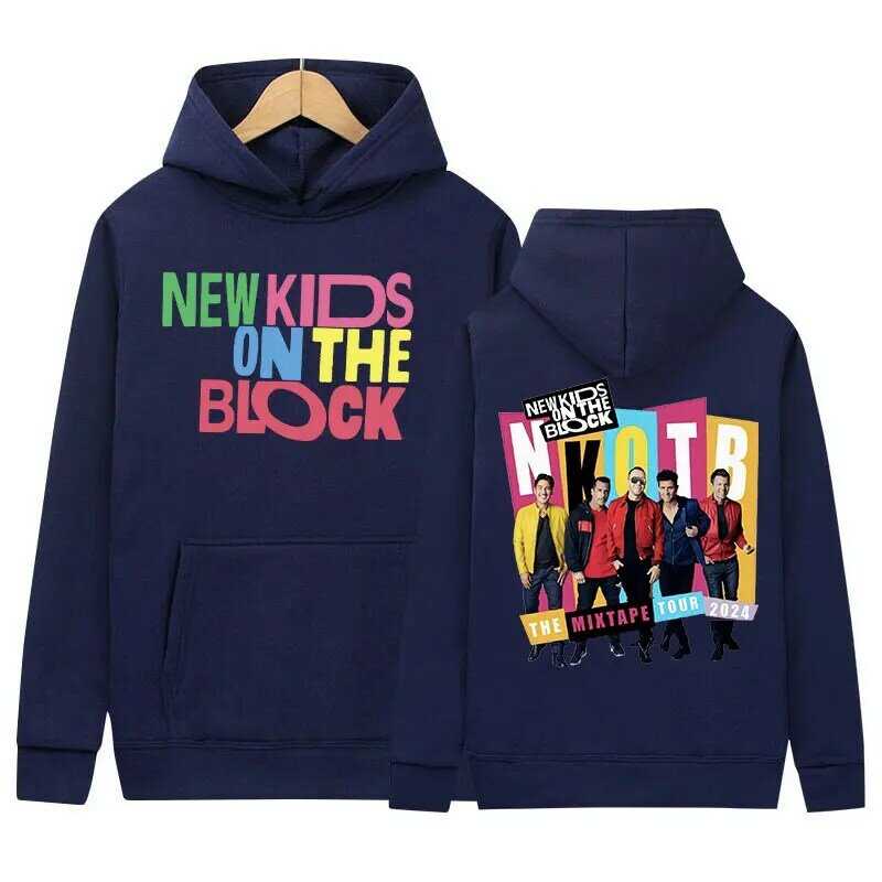New Kids on The Block Magic Summer 2024 Tour Hoodie Men Hip Hop Fashion Pullover Sweatshirts Casual Oversized Hoodies Streetwear
