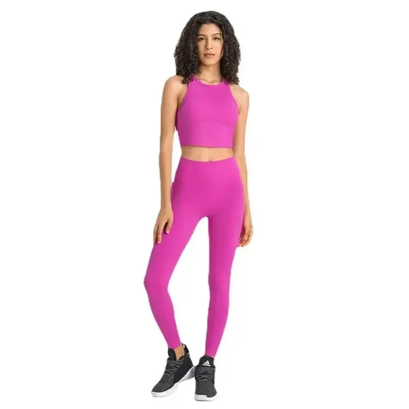LO LyJean-Shockproof Soft Shape Set pour femme, Yoga Workout, Fitness Pants, Gym