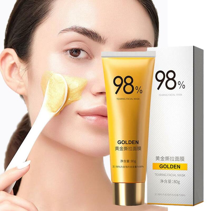 80g Gold Peel Mask Lightens Blackheads Cleanses Pores And Mask Deeply Cleans Pores Tightens T0S6 Mask Tightens Girl Nose