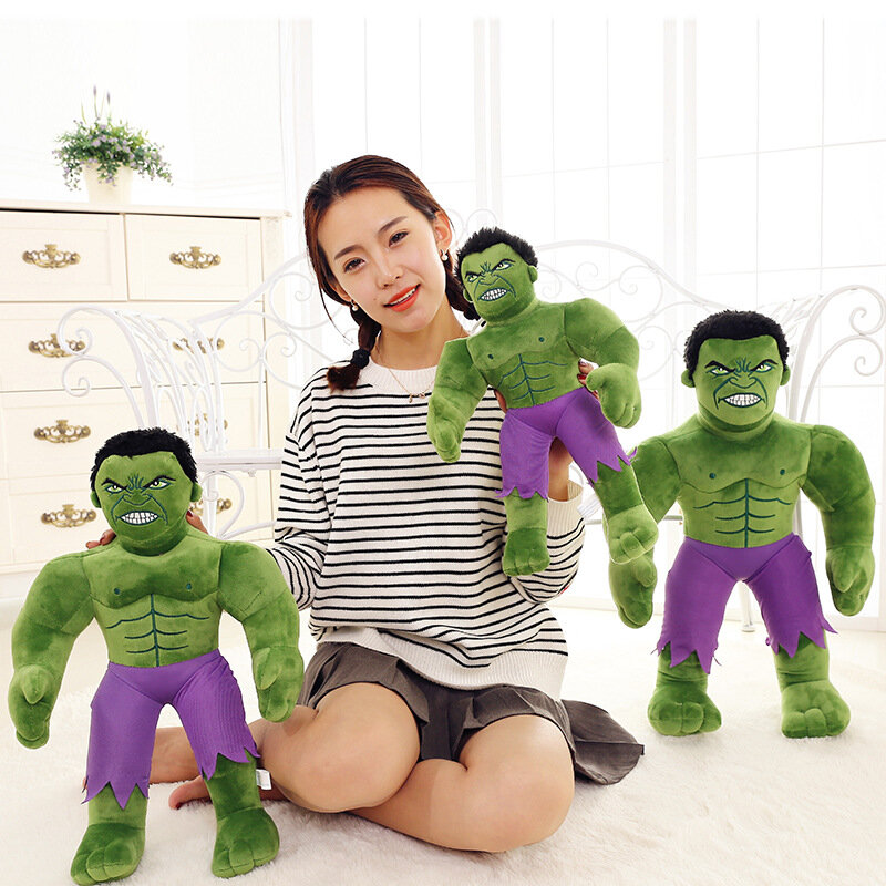 30/45/65cm Disney Hulk Plüsch Spielzeug Die Avengers Cartoon Puppe Weiches Kissen Plushie Gefüllte Spielzeug für kinder Geschenk Geburtstag