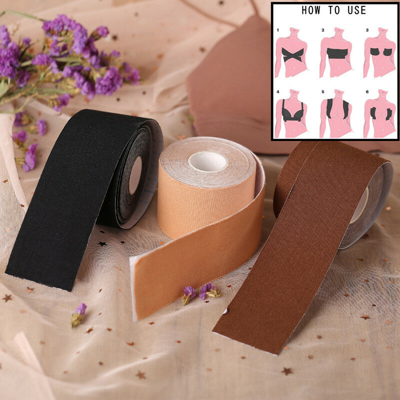 Adhesive Bra Boob Tape Breast Lifting Tape Invisible Backless Bra Ribbon Up Breasts Summer Invisible Bra Push Up Bra Sticky