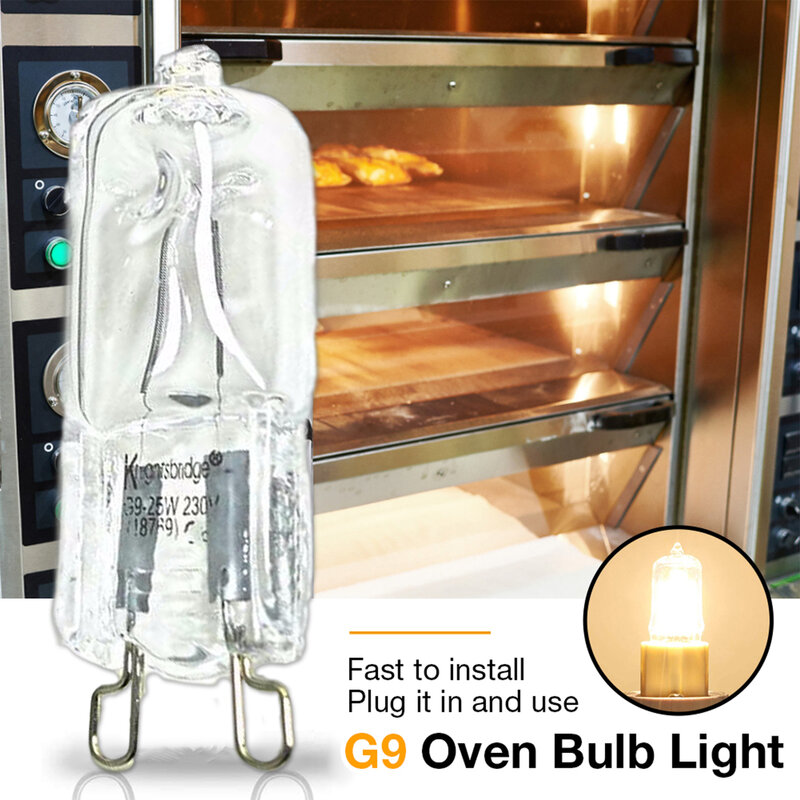 G9 Halogen Light Bulb 40W Xenon Small Light Bulb For Range Hood Lights, Microwave Ovens, Bathroom Light Bulbs