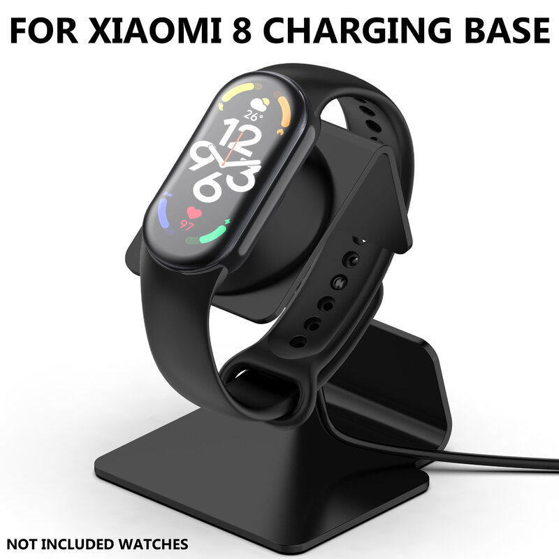Metal Aluminum Charger Stand Holder for Xiaomi Mi Band 8 Bracket Charging Cradle Stand for Miband 8 NFC Charger Dock Station