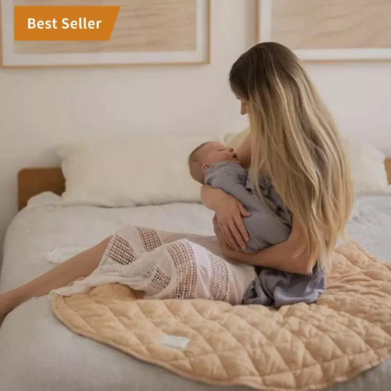 เสื่อผ้าฝ้ายสำหรับเด็กทารกพับได้ผ้าปูสำหรับคลานผ้าห่มลายควิลท์เพชรเสื่อสำหรับเล่น