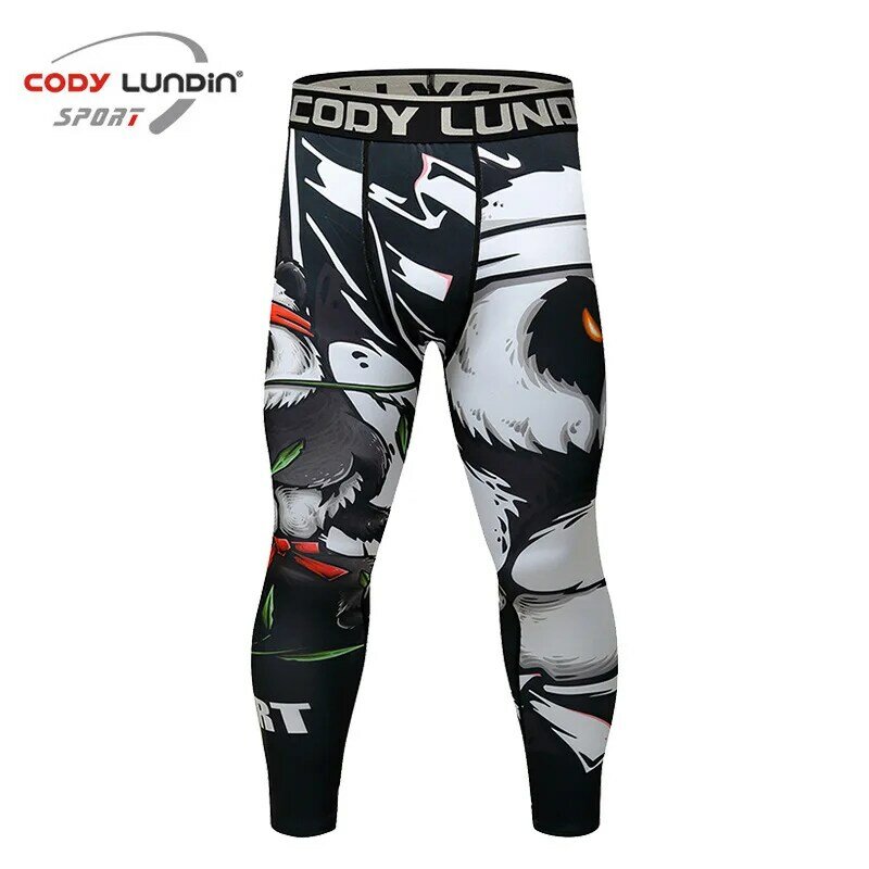 Cody Lundin Compression Tights Pants No Gi Grappling Leggings Men's Jiu Jitsu Spats Stappling Gym Fitness Trousers Active Wear