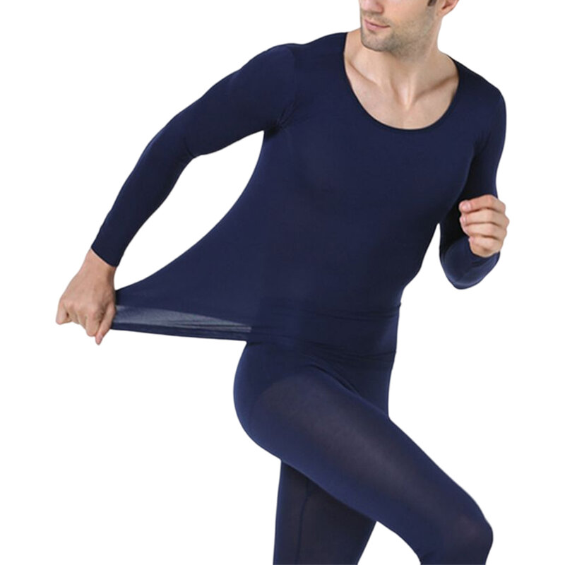 Thermal Underwear Elastic Winter Outdoor Sleep Warm Tops Bottom Suit