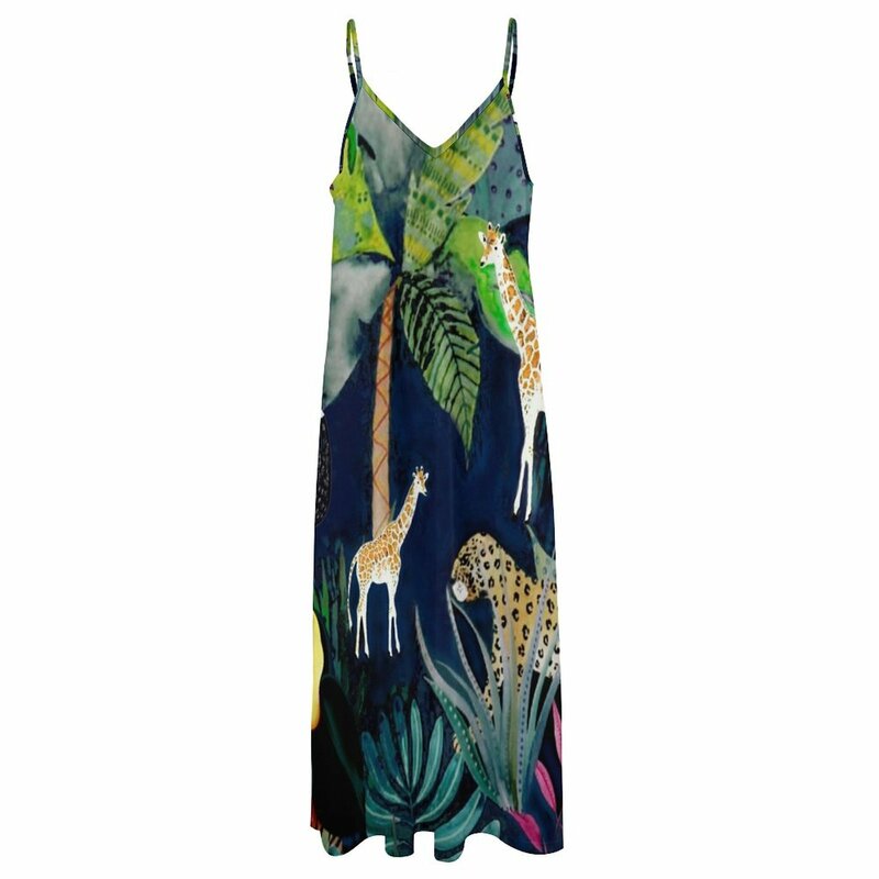 Tematyczny Design dżungla sukienka damskie sukienki ubrania bez rękawów