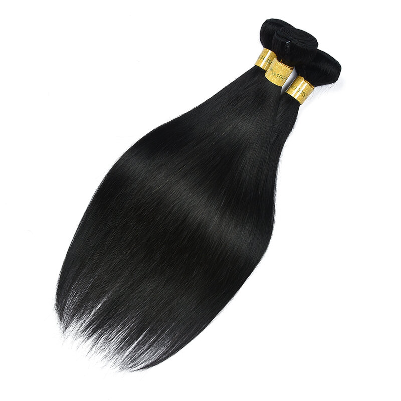 8-28 "Steil Haar Bundels Braziliaanse Haar Weven Bundels 100% Menselijk Haar Natuurlijke Kleur Haarverlenging Hairugo