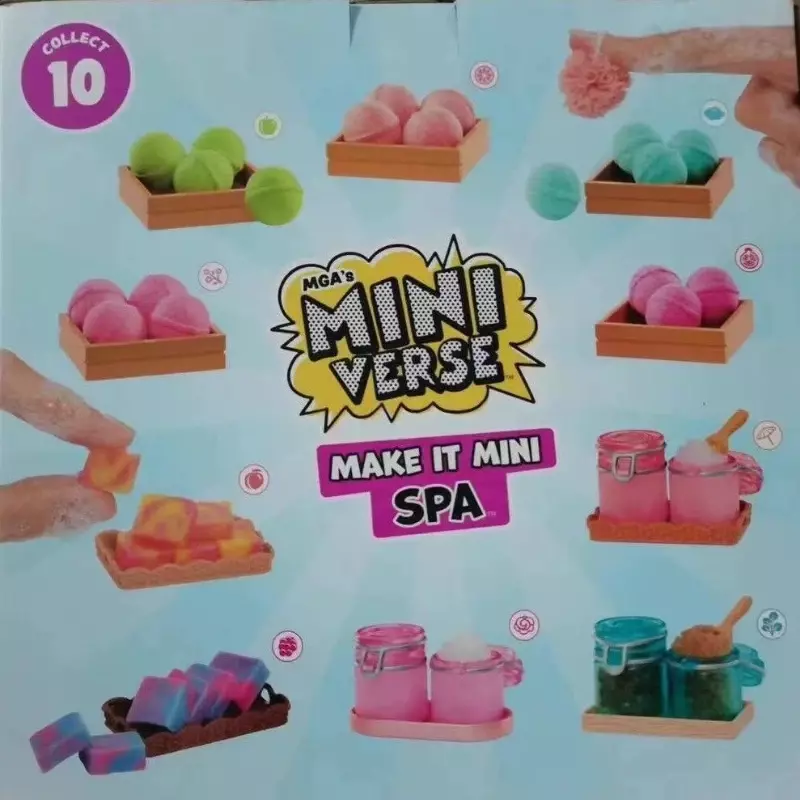 Boneka kejutan MGA Miniverse, Set mainan aksesori SPA DIY seri Spa Mini untuk anak perempuan