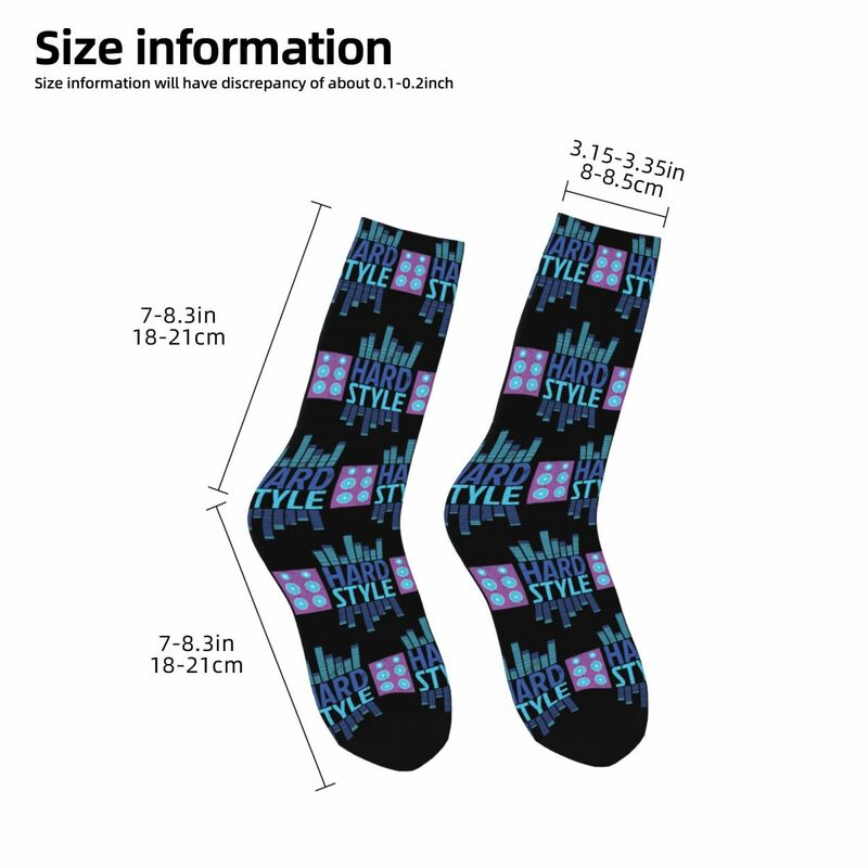 Hardstyle Equalizer Socken Harajuku super weiche Strümpfe ganzjährig lange Socken Zubehör für Unisex Geschenke