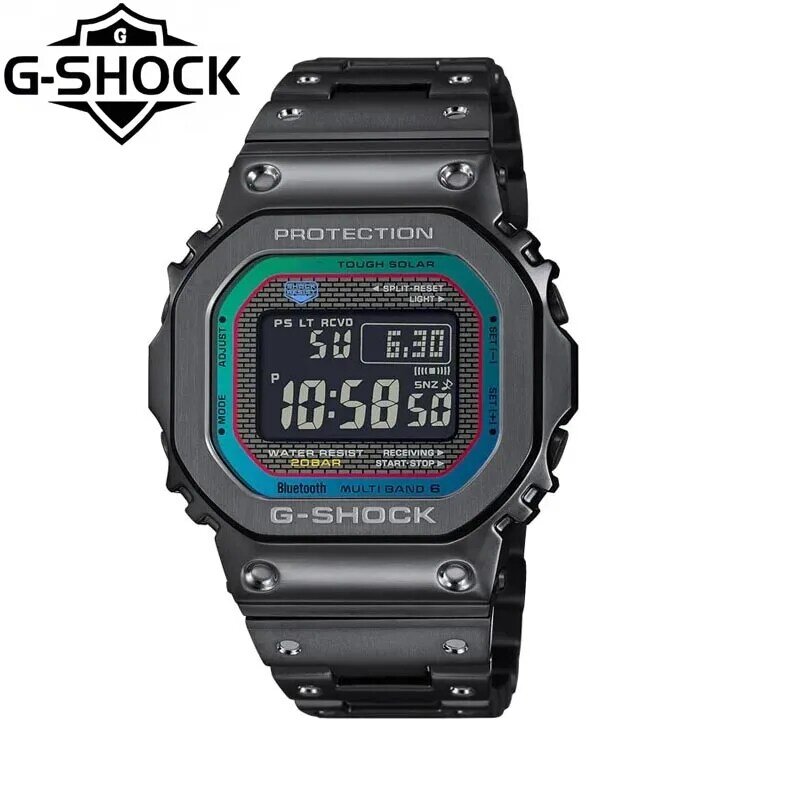 Новинка, часы серии G-SHOCK, металлические водонепроницаемые мужские часы, многофункциональные Роскошные мужские часы с секундомером.