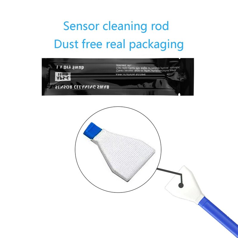 Camera Sensor cleaning rod COMS dust cleaning kit M4/3  APS-C Full Frame Wet Swab Lens Dust Cleaner Kit