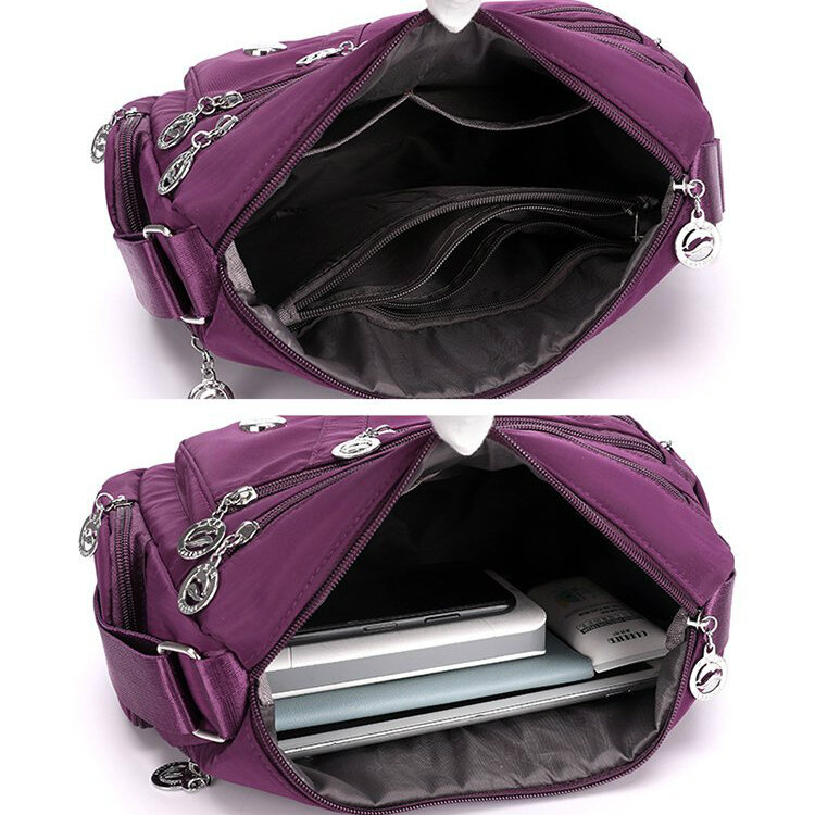 New Shoulder Messenger Bag Women Fashion Waterproof Nylon Oxford Crossbody Bag High Quality Messenger Handbags Travel Wallet