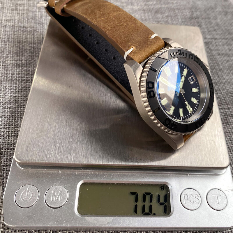 メンズメカニカルダイブウォッチ,時計,またはレザーバンド,時計,耐水性,40mm