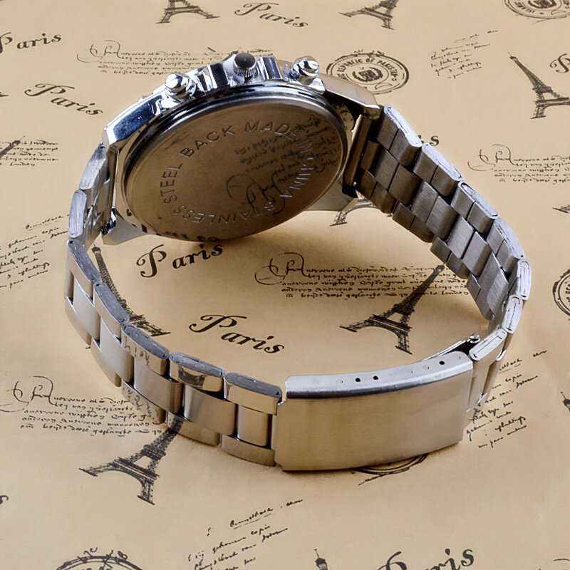 Orologio moda uomo moderno al quarzo orologi Unisex acciaio inossidabile Sport di lusso analogico Top Brand orologio maschile Relogio Masculino 2024