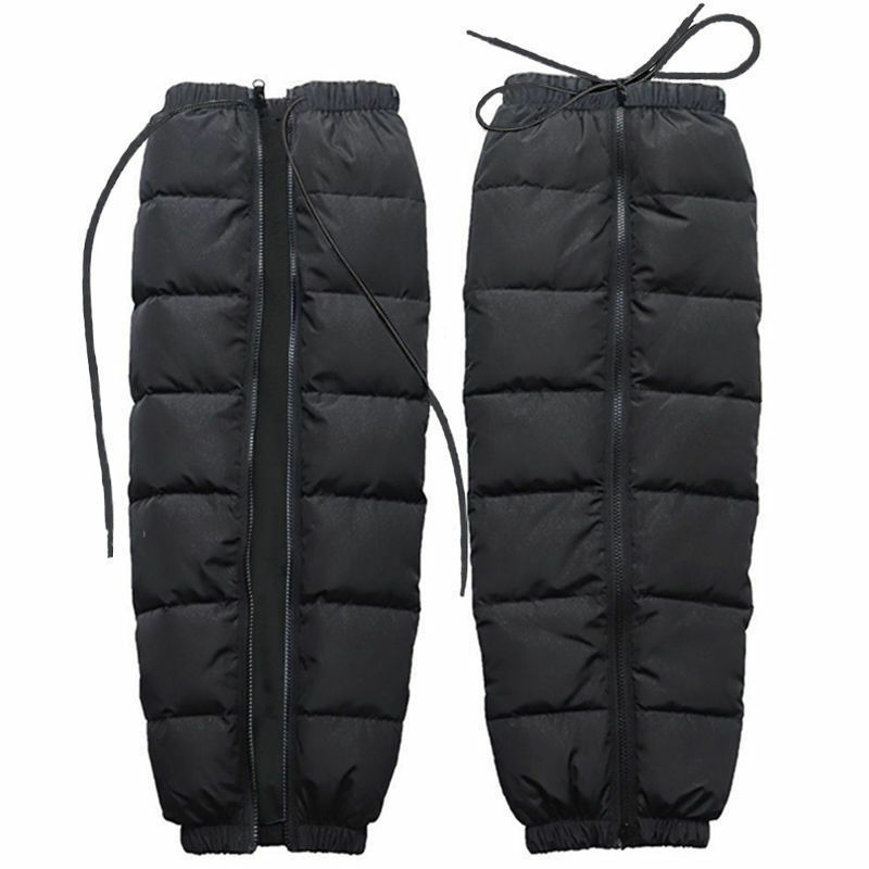 Puchowe bawełniane męskie i damskie zagęszczone ochraniacze na kolana motocykl elektryczny zimowe legginsy na zewnątrz, wiatroszczelne, odporne na deszcz i zimno