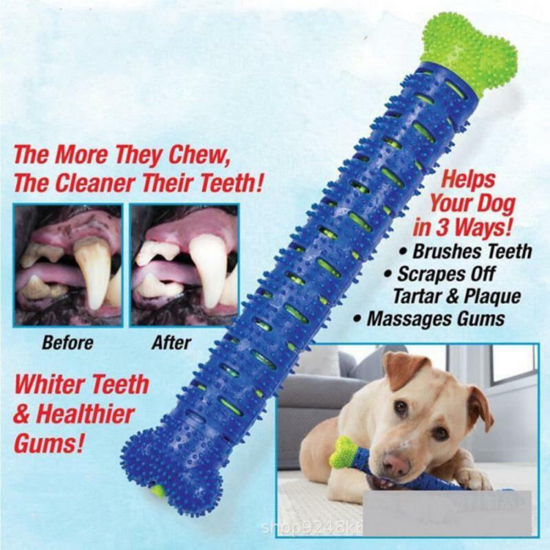 1~5PCS New Dog Chew Toy Rubber Pet Dog Teeth Cleaning Toy Dog Molar Stick Aggressive Chewers Food Treat Dispensing Toys