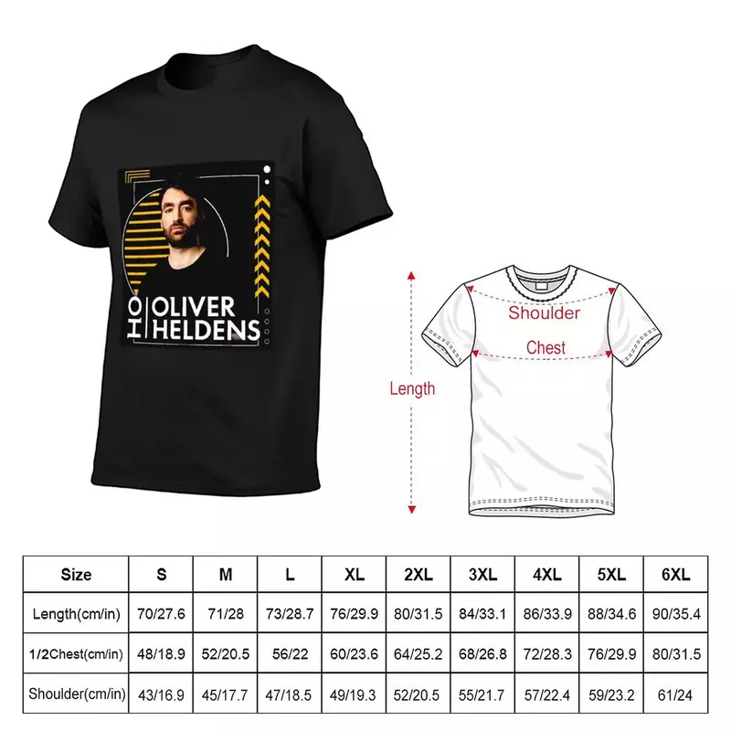 Das trend ige Oliver Heldens T-Shirt Tier druck für Jungen koreanische Mode Männer Trainings hemd