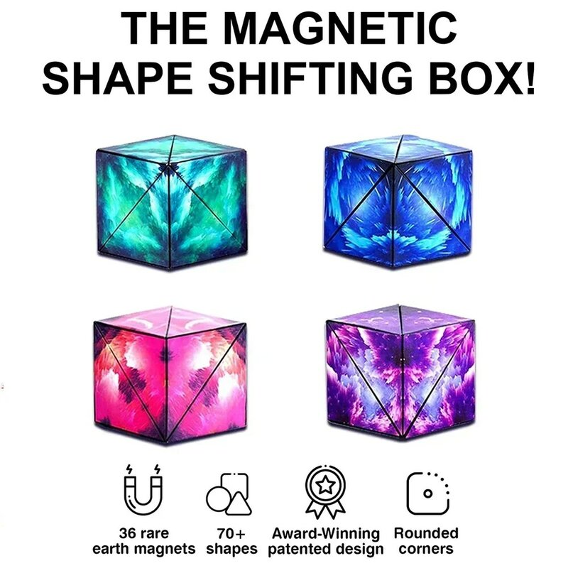 creativity 3D Magic Shape Fidget Toys Anti Stress Shifting Box Patented Magnets Puzzle Toys Boys Girls  Holiday Gifts for Kids