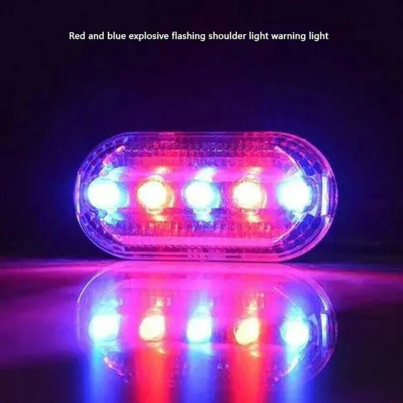 Multi-função luz policial elétrica, lâmpada de ombro, lanterna de advertência, corrida, caminhadas, ciclismo, bicicleta, segurança, noite