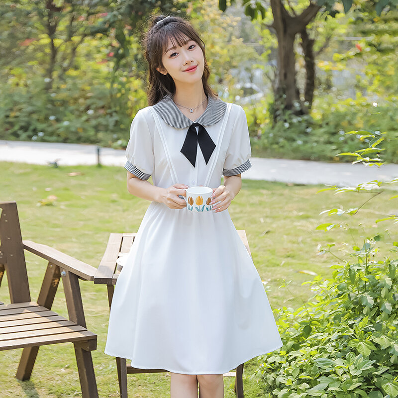 Korean Luxury Dress Mori Girl Cute Kawaii Vestidos New Fashion Women Sweet Dress