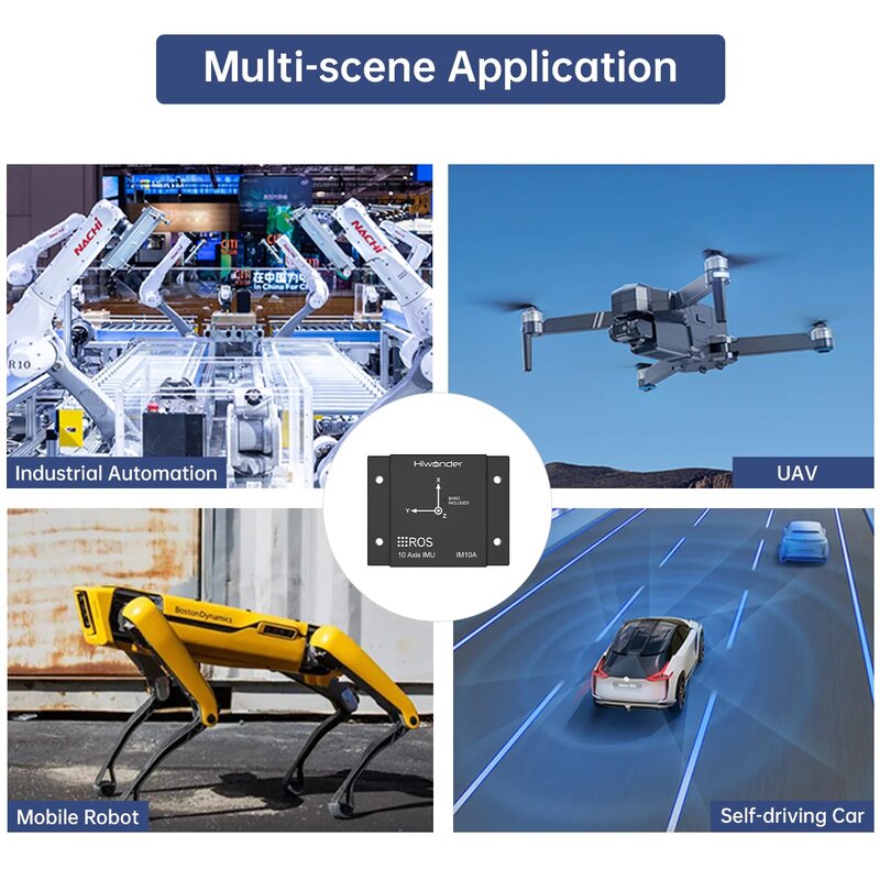 IMU inersia 10 poros, modul navigasi ROS1/ROS2 Robot MEMS USB magetometer Sensor postur ARHS 10 poros