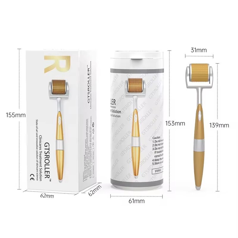 Derma Roller 192 Stifte Titan nadeln Mikron adel Derma roller medizinische Therapie für Gesicht & Körper Hautpflege Haarwuchs