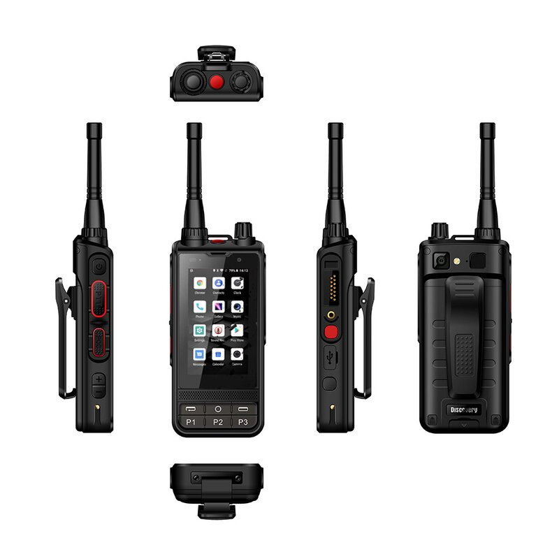 Neue anysecu w6plus android 10 4g netzwerk radio uhf 400-470mhz walkie talkie wifi entsperrt poc radio arbeit mit REAL-PTT zello