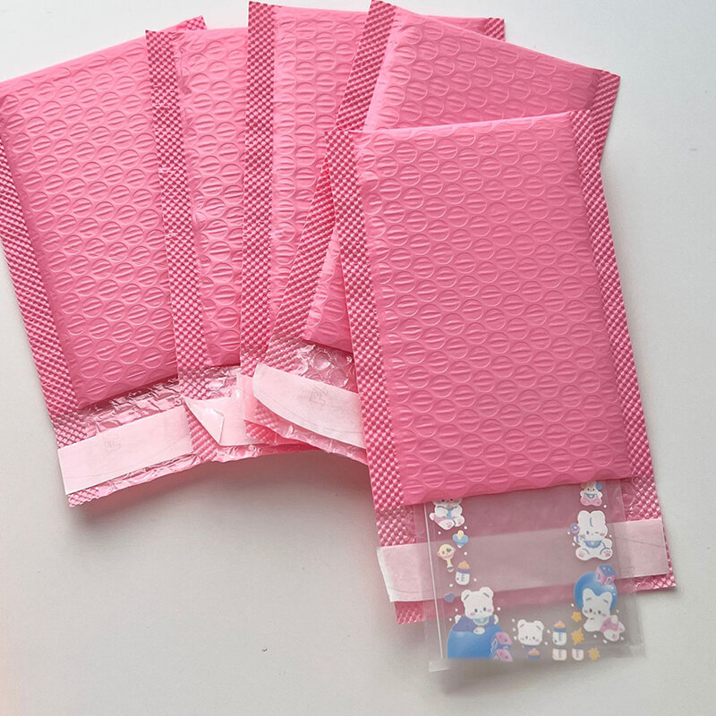 10 unids/pack bolsa de burbujas engrosada bolsa de Paquete de Mensajería autoadhesiva transporte Postal pegatina estante bolsa de embalaje de película de burbujas