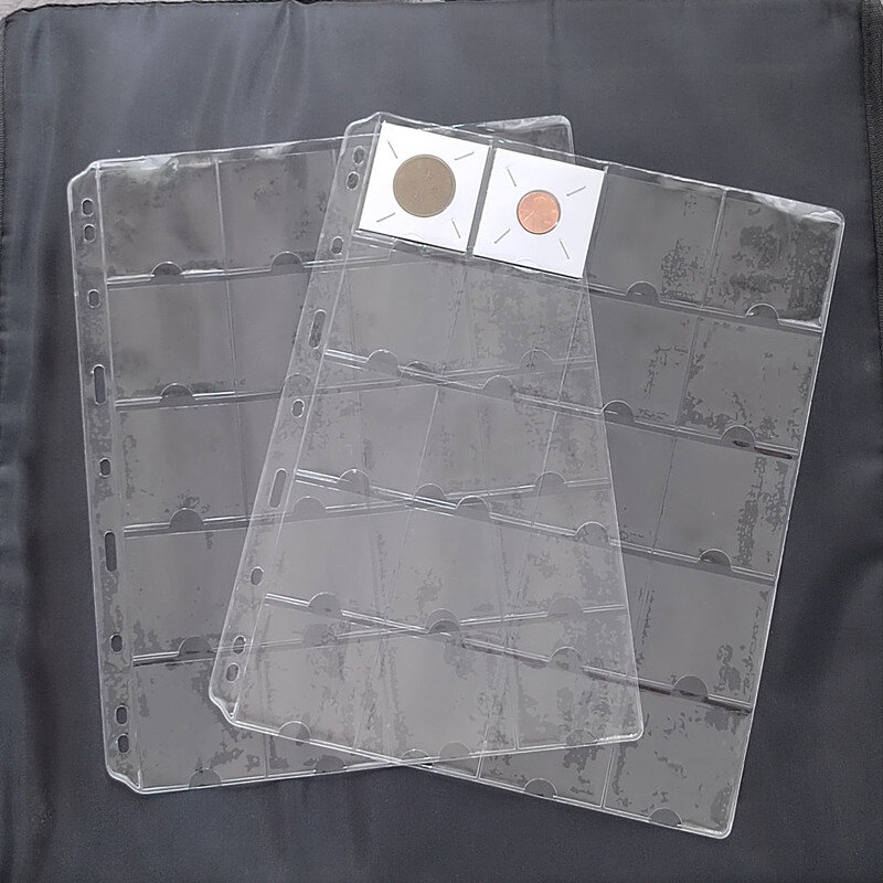 Trombone de poche en PVC à 20 grilles, 10 pièces, page intérieure à feuilles mobiles