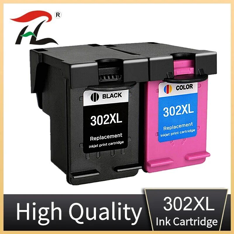 Cartucho de tinta de repuesto 302XL para impresora HP 302 XL, para HP302 Deskjet 2130, 2135, 1110, 3630, 3632, Officejet 3830, 3834, 4650