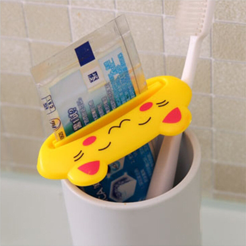 Nuovo salva e riusa facile da usare bagno Home Tube spremiagrumi Easy Cartoon Dispenser di dentifricio Rolling Holder