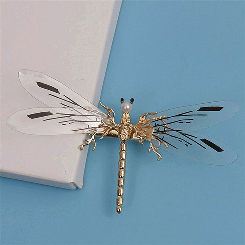 Barroco Dragonfly Hairpins para mulheres, cocar de ouro, jóias nupciais, acessórios do casamento, acessórios nupciais extravagantes