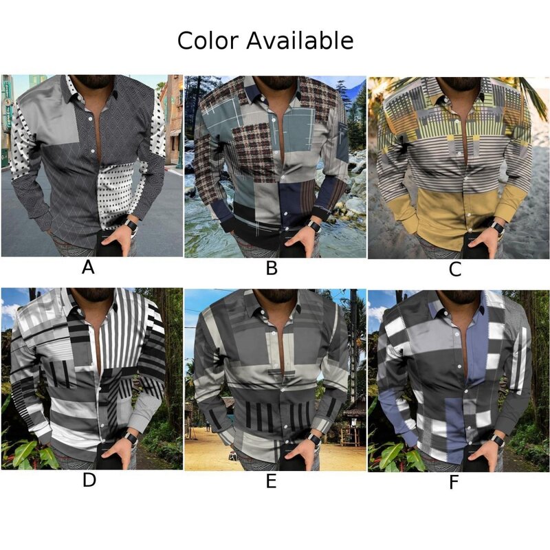 Comfy Fashion Shirt Button Down Shirt Shirt 3D Graphics Band Collar Button Down Casual Daily Holiday Long Sleeve