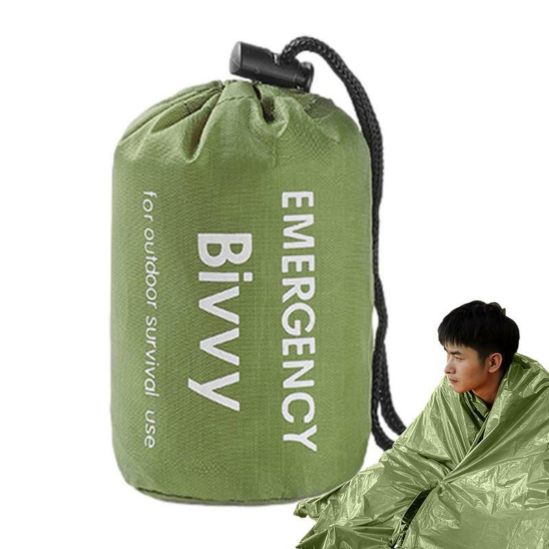 بطانية بقاء خفيفة الوزن مقاومة للماء ، حقيبة نوم حرارية Bivvy ، معدات البقاء على قيد الحياة ، محمولة