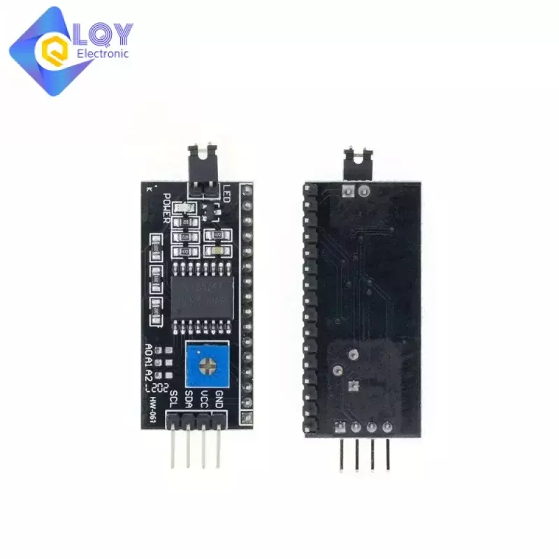 Arduino用LCDディスプレイインターフェイスモジュール,青,黄色,緑の画面,16x2文字,pcf8574t,pcf8574,iic,i2c,16, 5v
