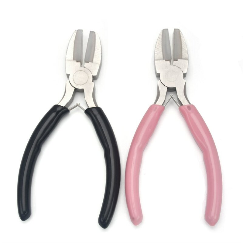 1pcs Nylon Jaw Pliers Carbon Steel Craft Plat Nose Pliers DIY Tools For Beading, Looping, Shaping Wire, Jewelry Making