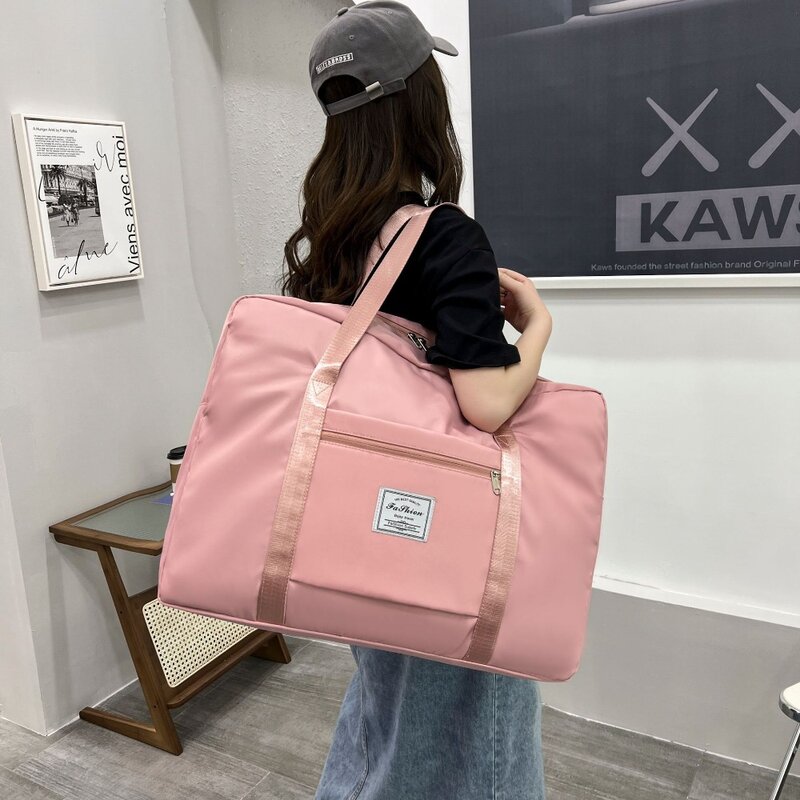 Travel Bags Women's Short Distance Luggage Storage Bag Large Capacity Lightweight Waterproof Fashionable Women's Single Room Bag