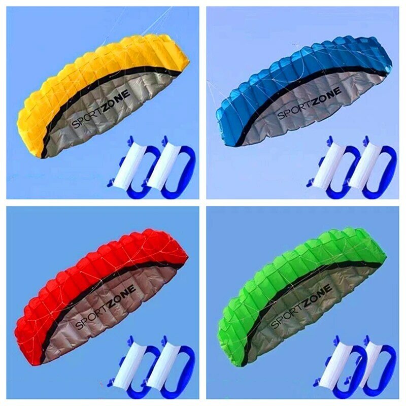 Gratis Verzending 250Cm Dual Line Stunt Power Vliegers Vliegend Speelgoed Voor Kinderen Kite Surf Strandvliegers Professionele Wind Vliegers Fabriekssport