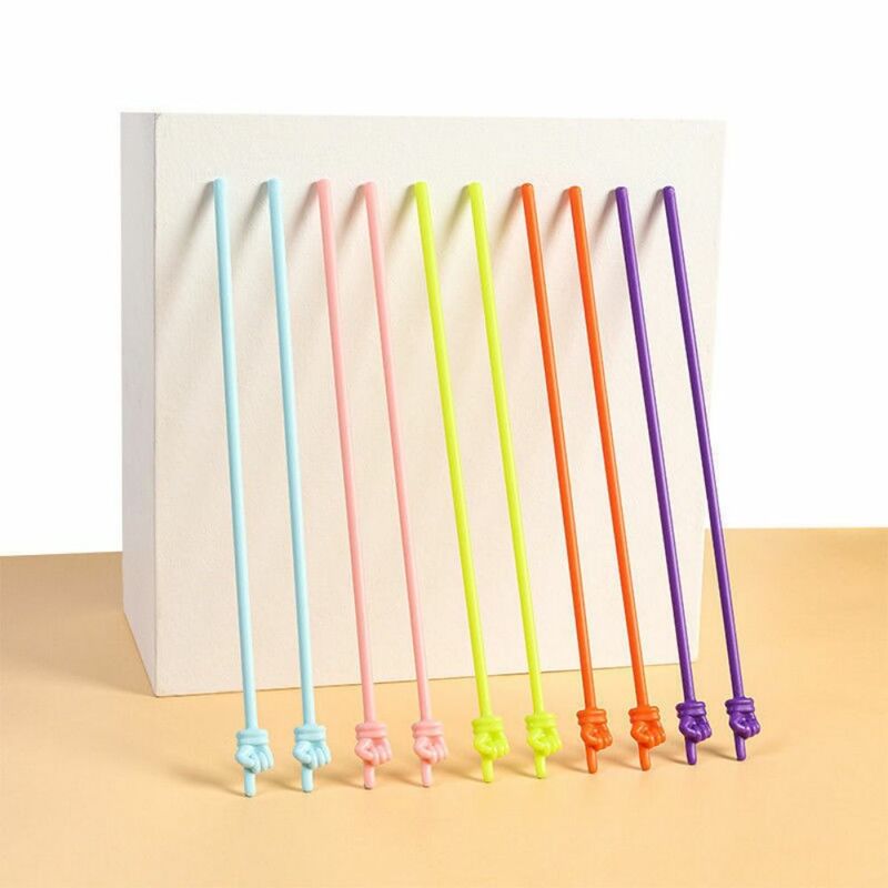 10Pcs/set Colorful Teaching Stick Bendable No Burrs Finger Reading Stick Smooth Hand Pointers Stick Reading Sticks