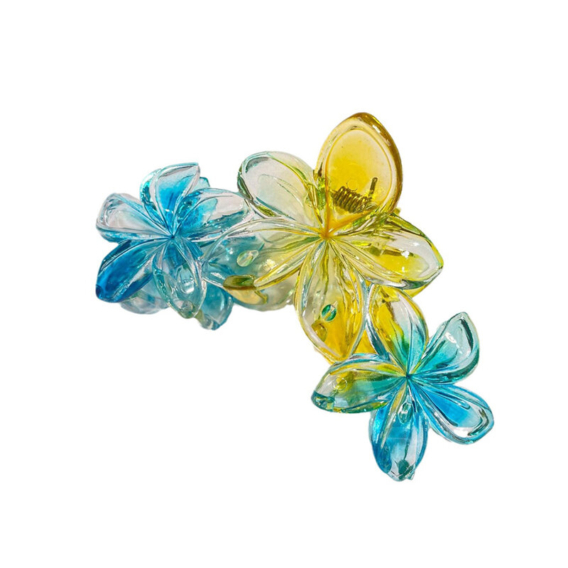 1 PC Solid Hair Clips Flower Hair Claws Large Size Fashion Hairpin Crab Barrette Hair Accessories For Women Holiday