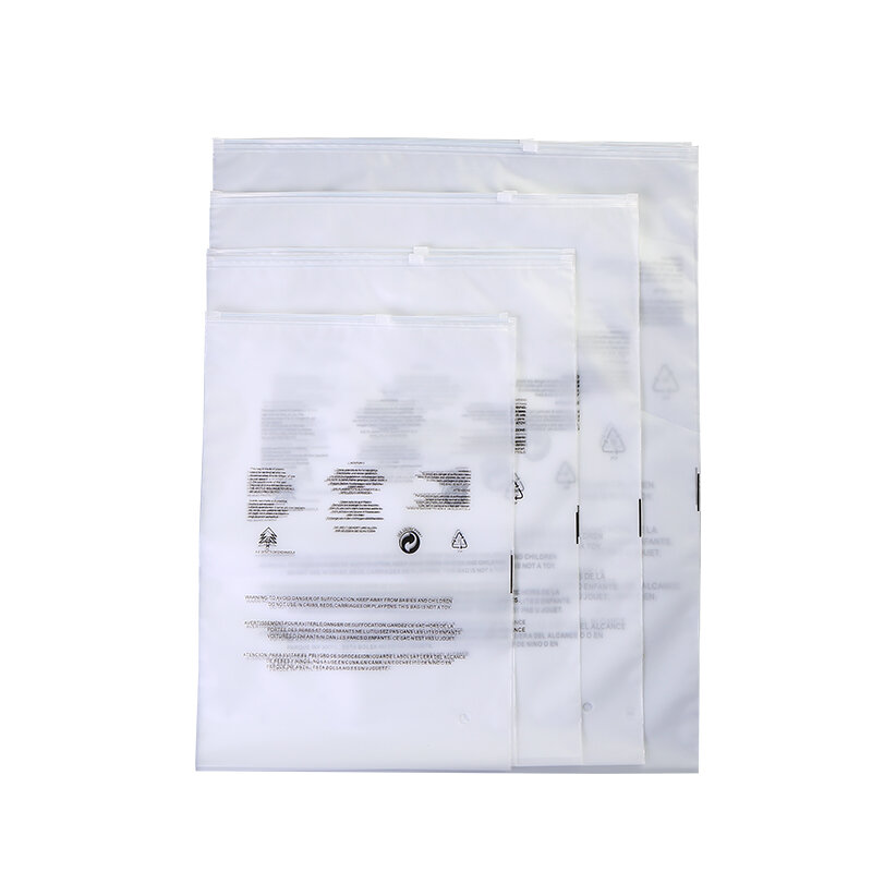 맞춤형 제품, 하이 퀄리티 매트 방수 의류 포장, 프로스트 지퍼 백, 질식 경고 포함 폴리백