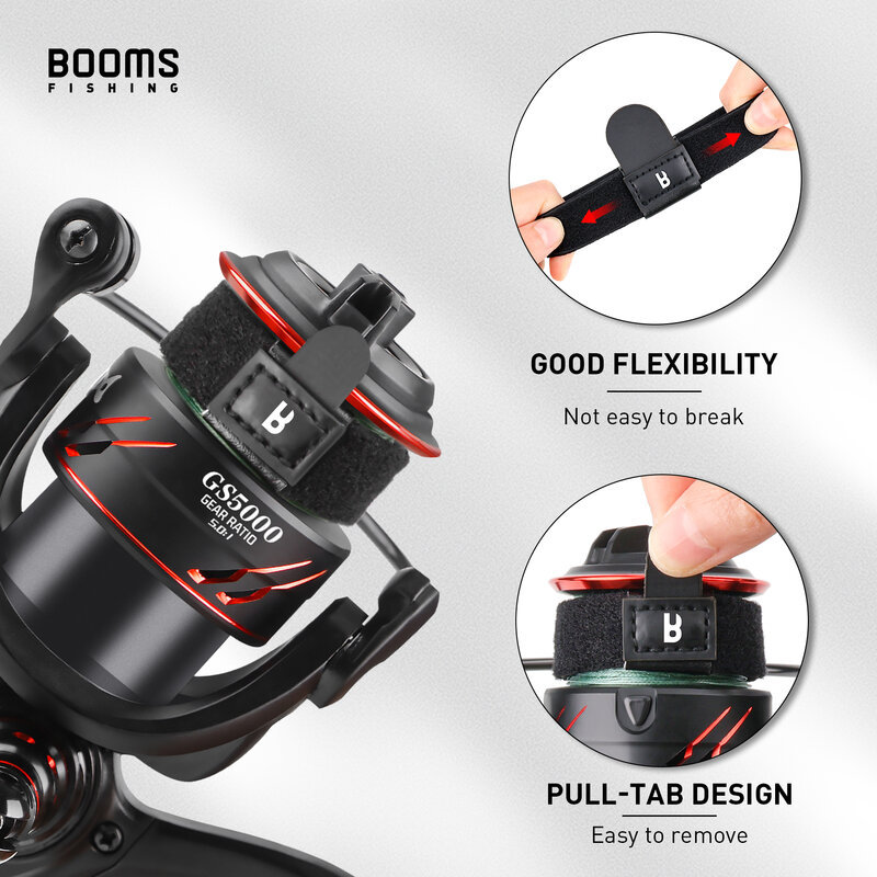 Booms Fishing SB1 1-4Pcs Spinning Reel Protect Cover High Quality Polyester Line Cup Preservation Case Fishing Reels Accessories