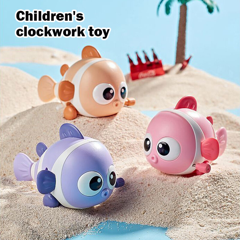Mainan Jarum Jam Anak-anak Kartun Rantai Kecil Hewan Ikan Tikus Kelinci Penyu Retro Mainan Puzzle Pendidikan Hadiah Anak-anak