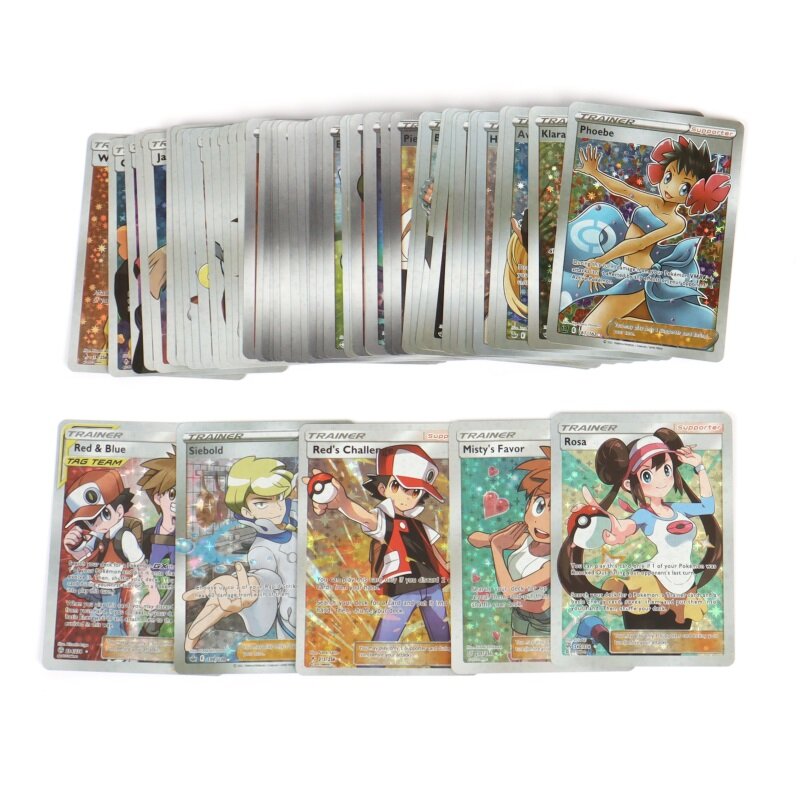 Pokémon Trainer Cards, No Repeat, Versão em Inglês, Jogo Battle Carte, Trading, Shining Proxy Card Toys, Presente das crianças