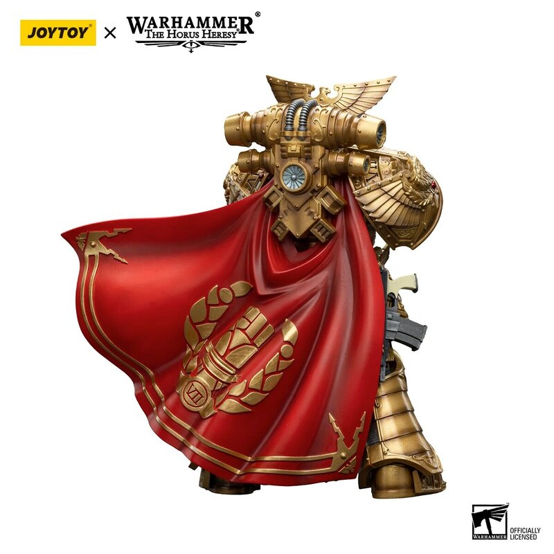 [Stok tersedia] JOYTOY Warhammer 40K 1/18 tokoh aksi Imperial Fists Rogal Dorn Anime Model mainan hadiah Natal gratis pengiriman