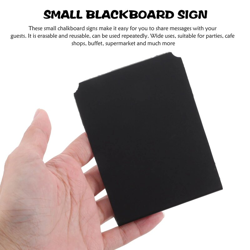 8 Pcs Blackboard Desktop Rewritable Small Chalkboard Labels Plastic Sign Food for Party Buffet